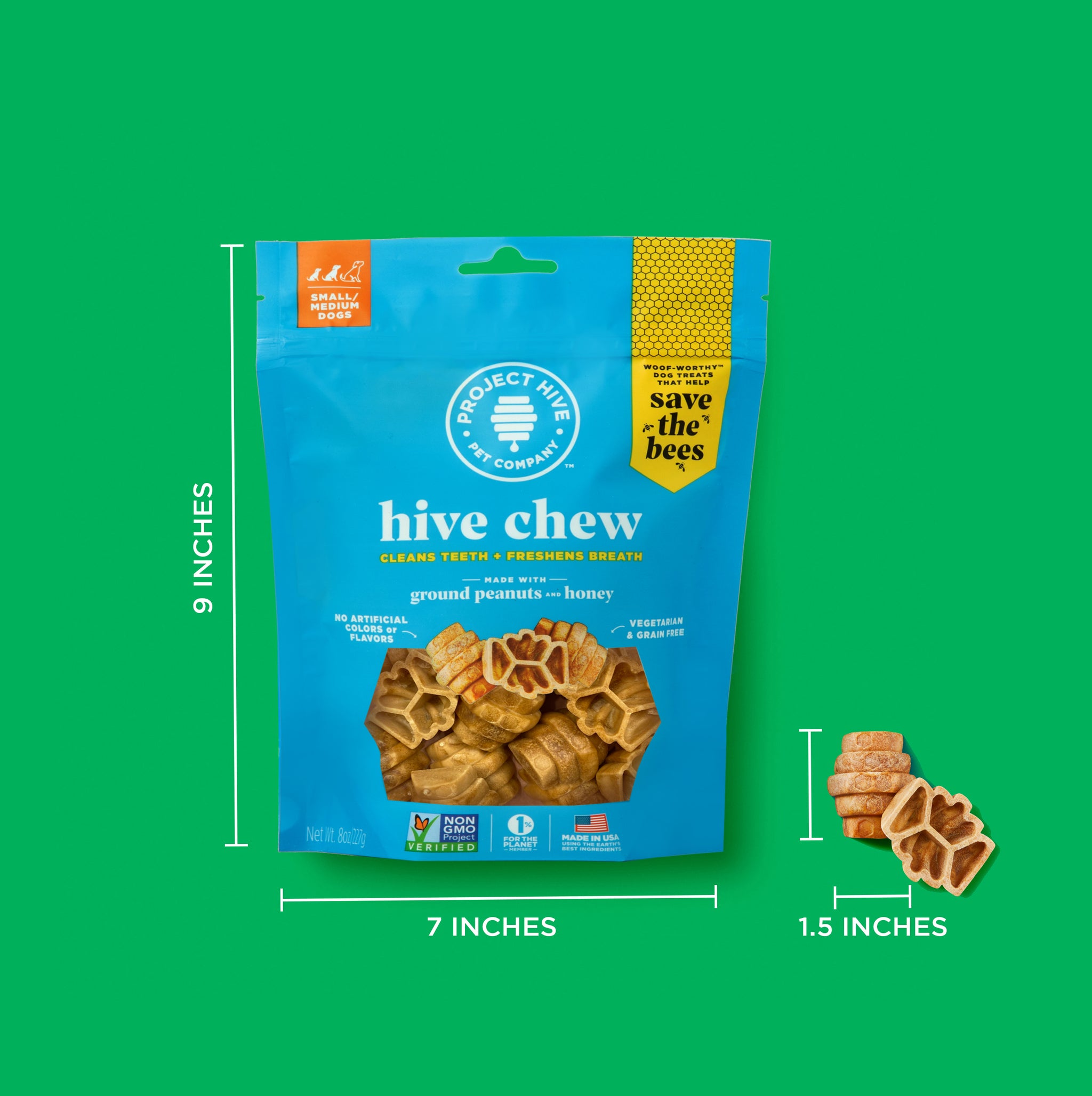 Hive Dog Chew Small Project Hive Pet Company LLC
